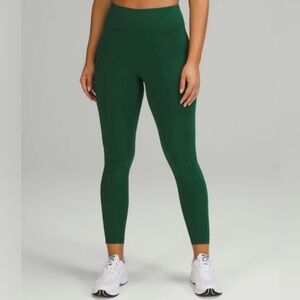 NWOT Lululemon invigorate high rise crop 23 inch Everglade green- size 6